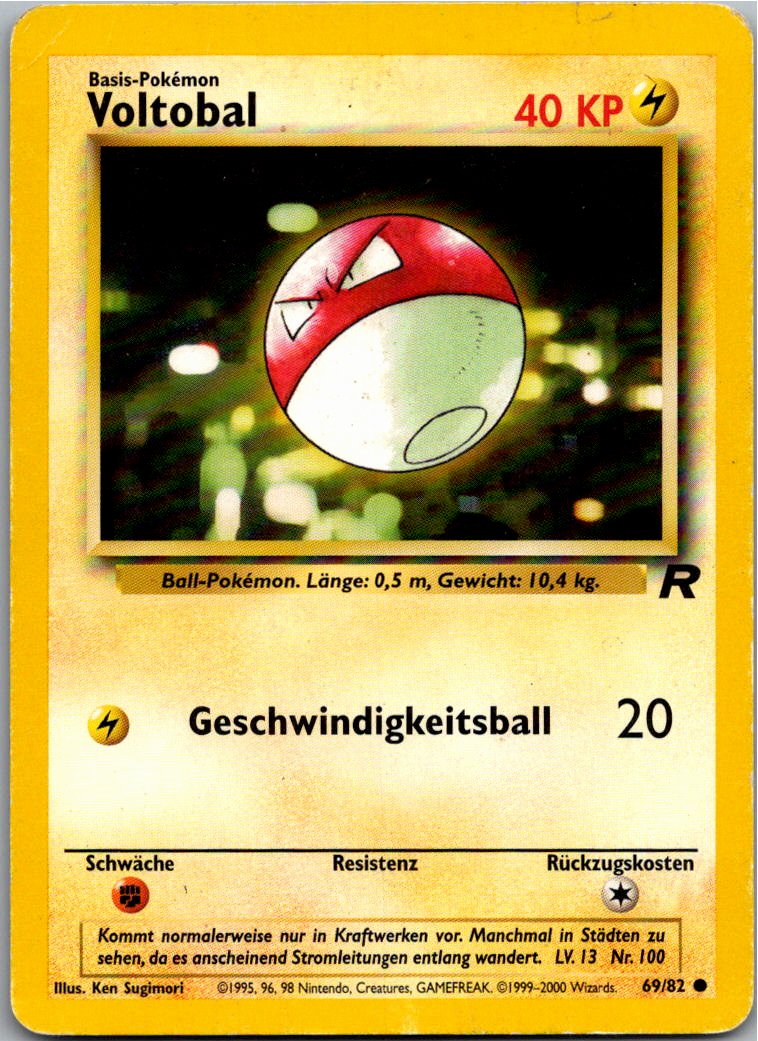 Voltobal 69/82 Team Rocket – Vorderseite