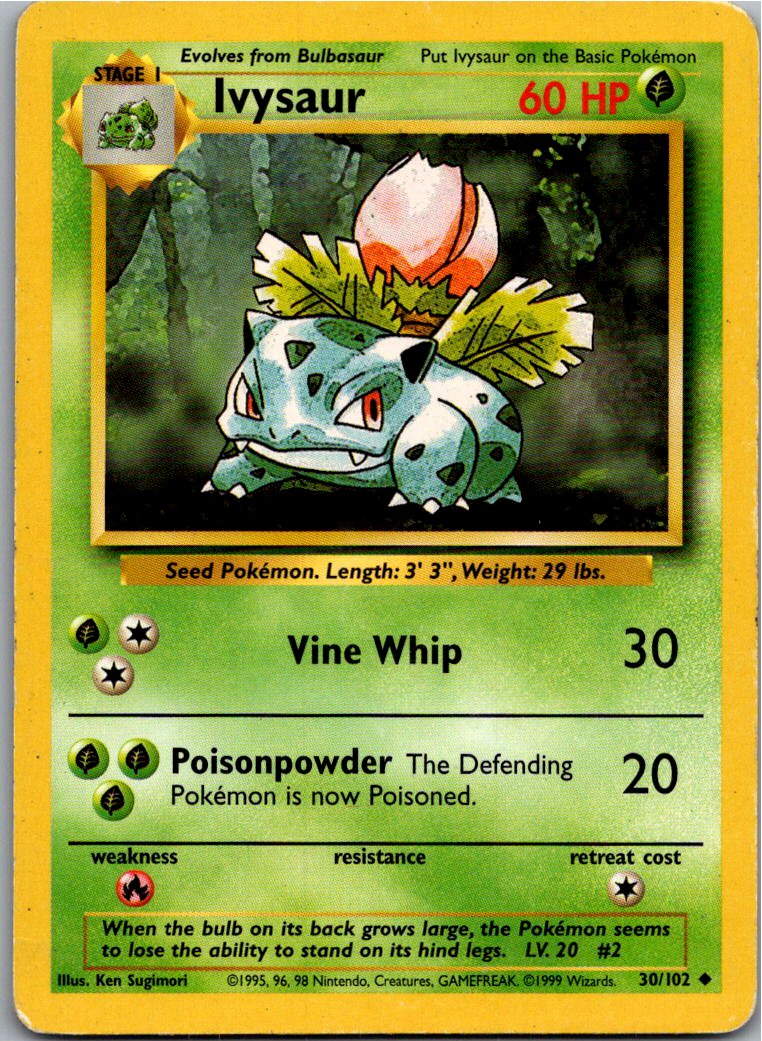 Ivysaur 30/102 Grundset – Vorderseite