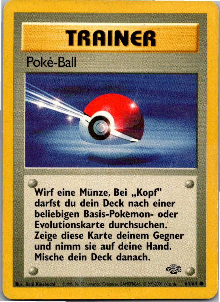 Poké-Ball 64/64 Dschungel – Vorderseite