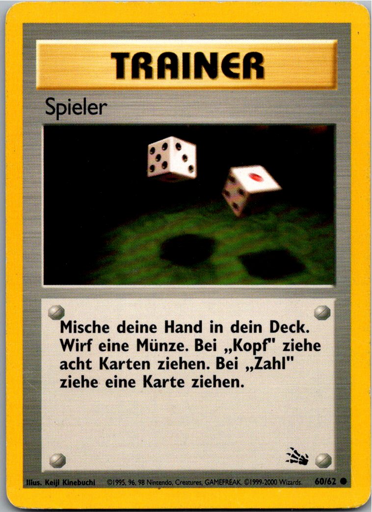 Spieler 60/62 Fossil – Vorderseite