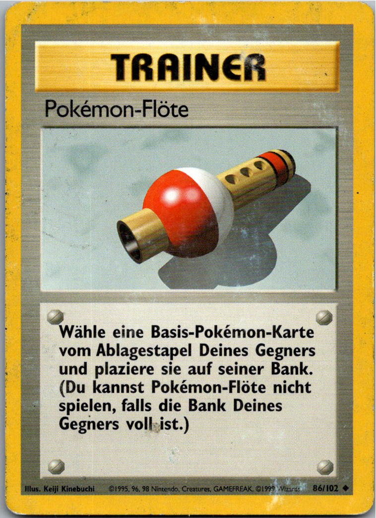 Pokémon-Flöte 86/102 Grundset – Vorderseite