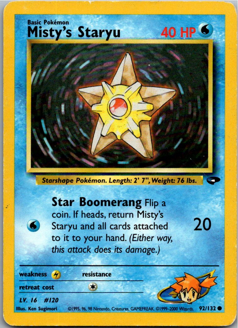 Misty's Staryu 92/132 Gym Challenge – Vorderseite