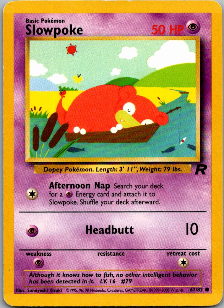 Slowpoke Flegmon 67/82 Team Rocket – Vorderseite