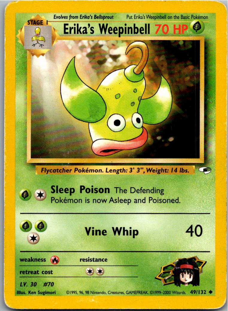 Erika's Weepinbell 49/132 Gym Heroes – Vorderseite
