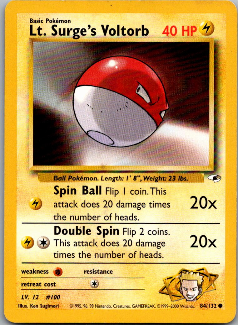 Lt. Surge's Voltorb 84/132 Gym Heroes – Vorderseite