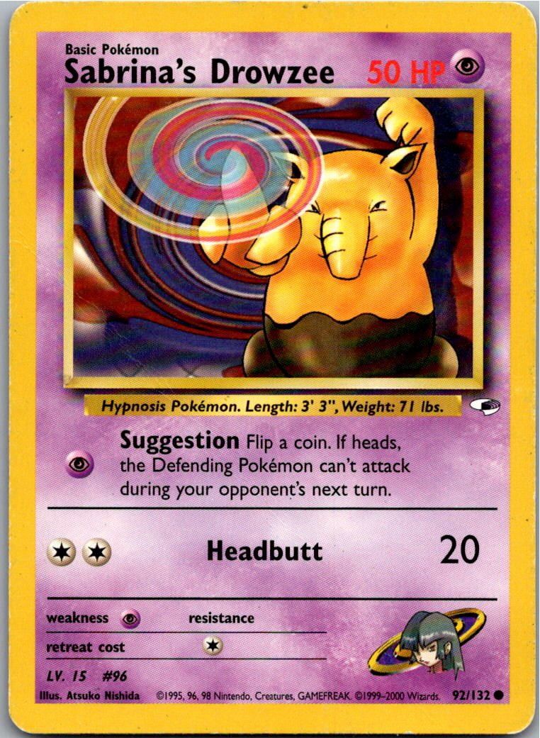 Sabrina's Drowzee 92/132 Gym Heroes – Vorderseite