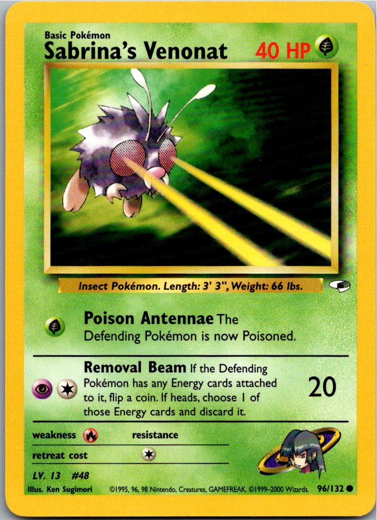 Sabrina's Venonat 96/132 Gym Heroes – Vorderseite