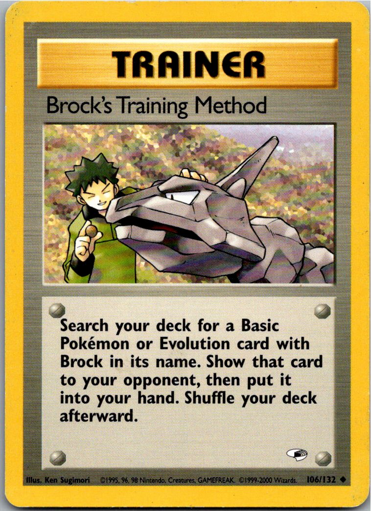 Brock's Training Method 106/132 Gym Heroes – Vorderseite