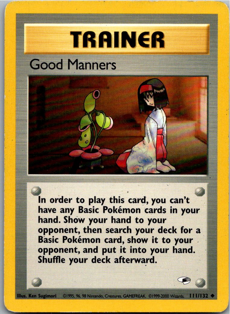Good Manners 111/132 Gym Heroes – Vorderseite