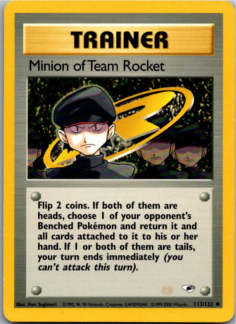 Minion of Team Rocket 113/132 Gym Heroes – Vorderseite