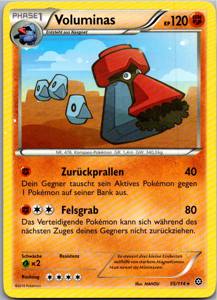 Voluminas 55/114 Dampfkessel – Vorderseite
