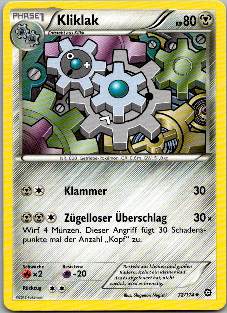 Kliklak 72/114 Dampfkessel – Vorderseite