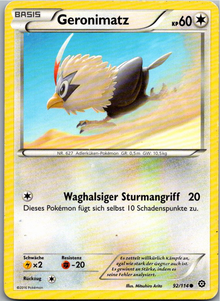 Geronimatz 92/114 Dampfkessel – Vorderseite