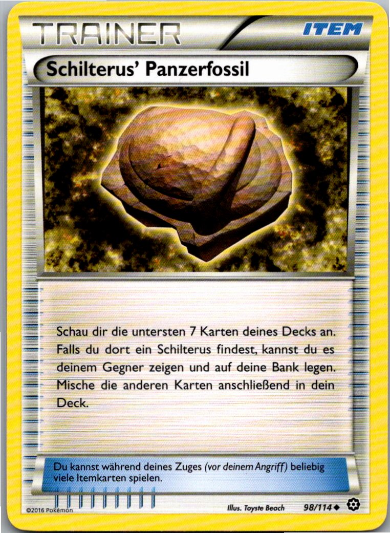 Schilterus' Panzerfossil 98/114 Dampfkessel – Vorderseite