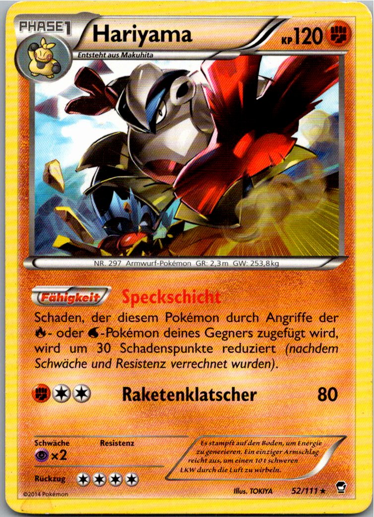 Hariyama 52/111 Fliegende Fäuste – Vorderseite