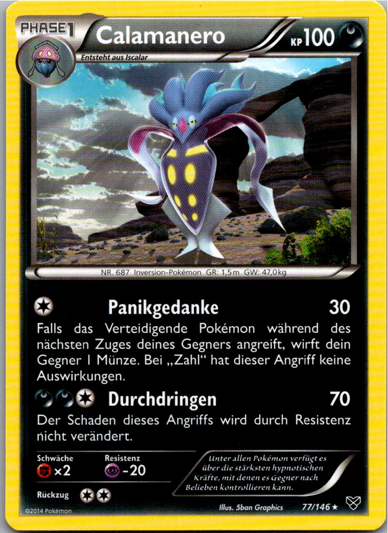 Calamanero 77/146 XY – Vorderseite