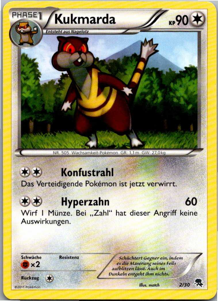 Kukmarda 2/30 BW trainer Kit (Zoroark) – Vorderseite