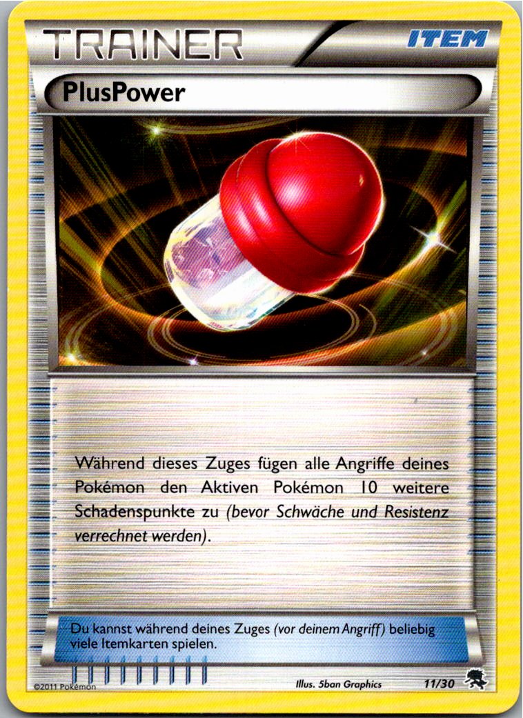 PlusPower 11/30 BW trainer Kit (Zoroark) – Vorderseite