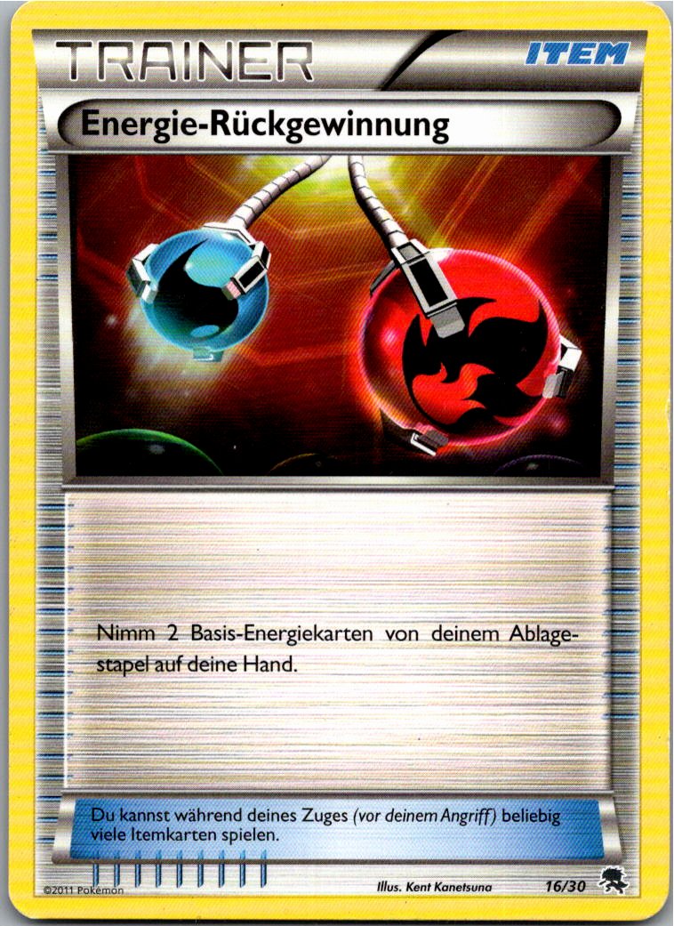 Energie-Rückgewinnung 16/30 BW trainer Kit (Zoroark) – Vorderseite