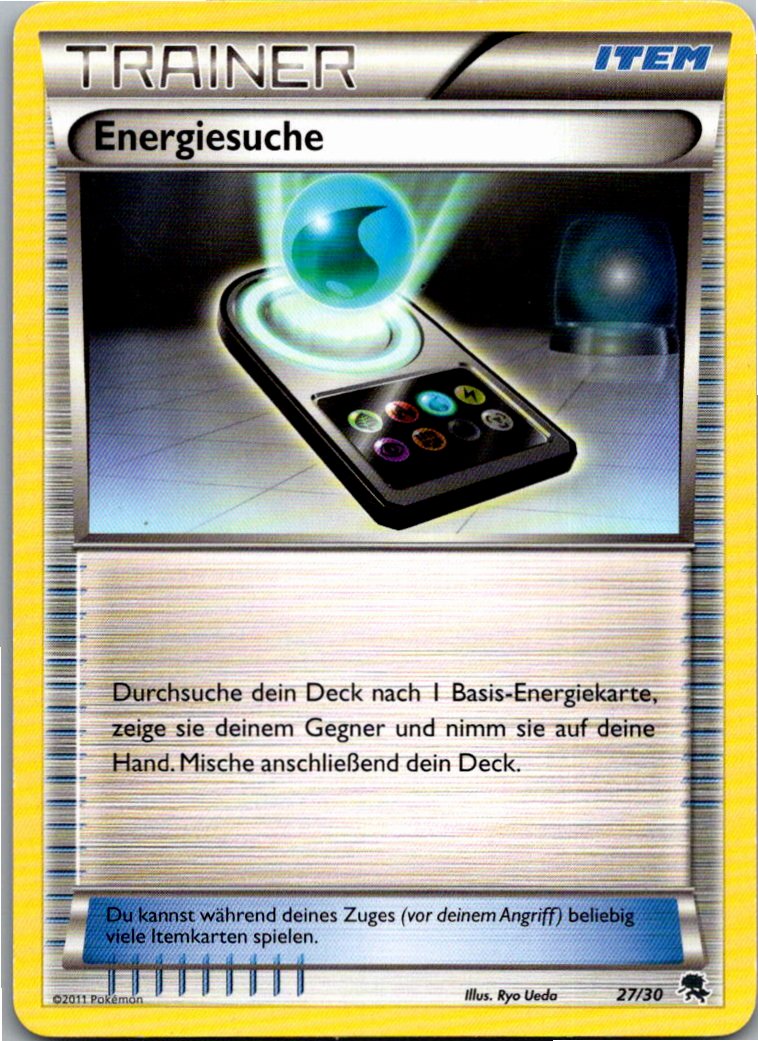 Energiesuche 27/30 BW trainer Kit (Zoroark) – Vorderseite