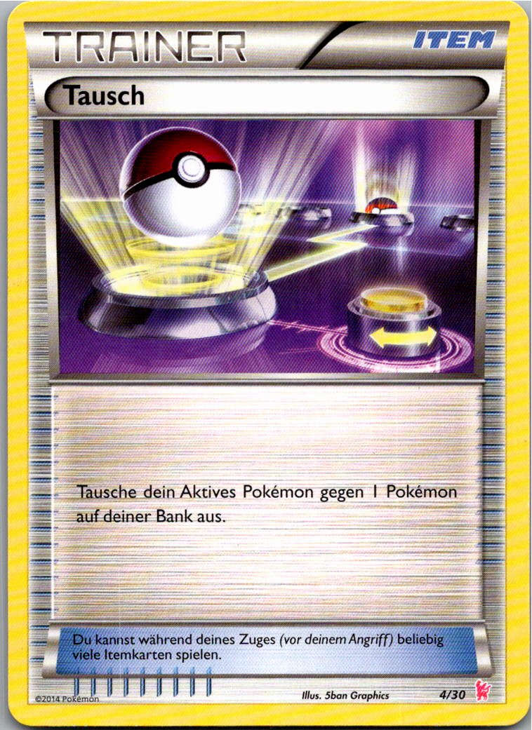 Tausch 4/30 XY trainer Kit (Sylveon) – Vorderseite