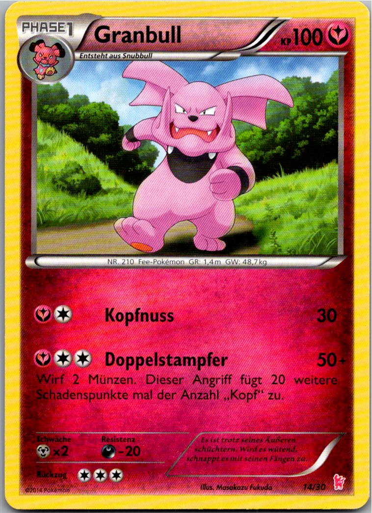 Granbull 14/30 XY trainer Kit (Sylveon) – Vorderseite