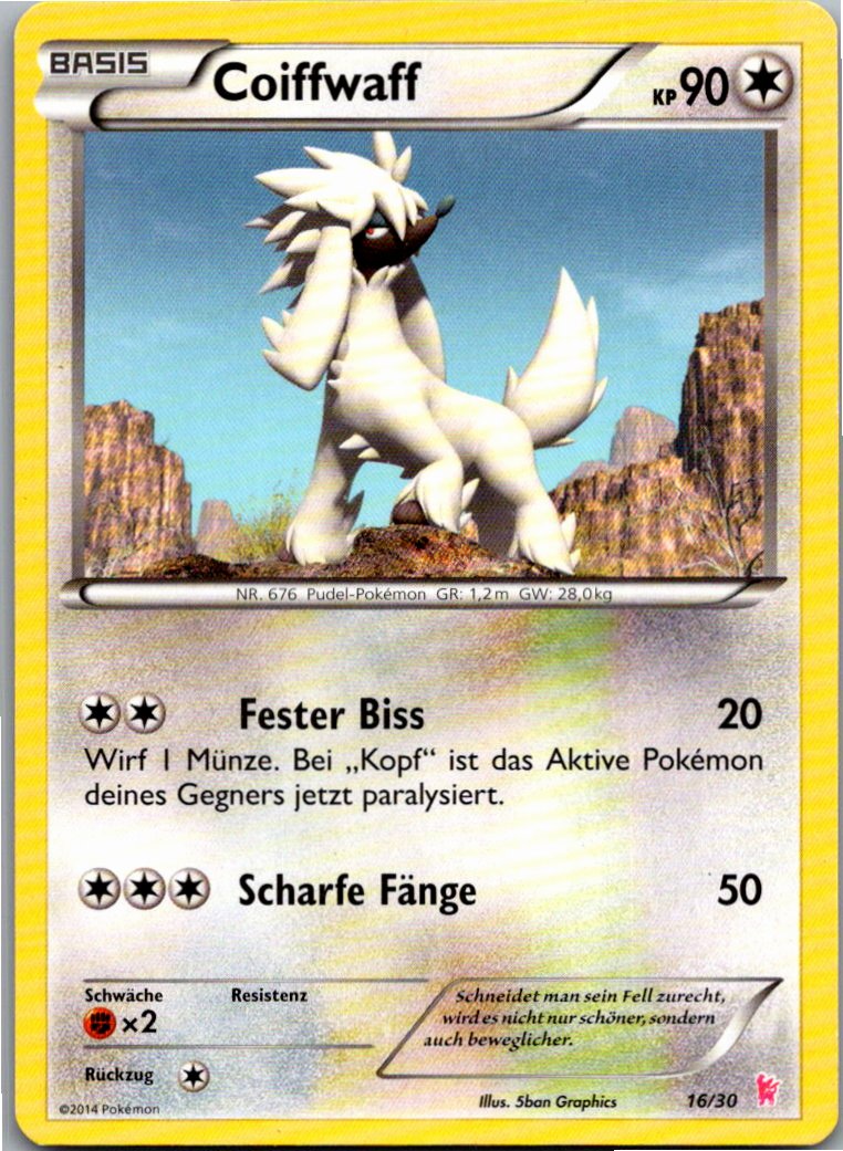 Coiffwaff 16/30 XY trainer Kit (Sylveon) – Vorderseite