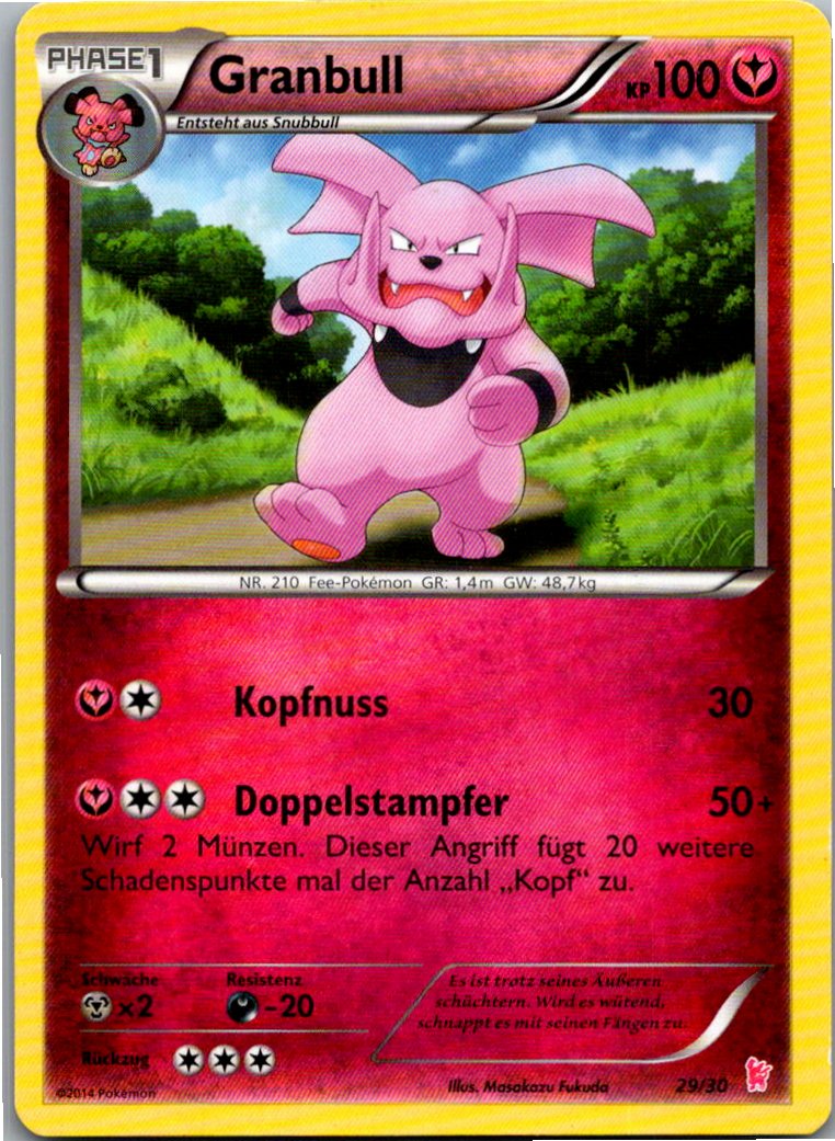 Granbull 29/30 XY trainer Kit (Sylveon) – Vorderseite