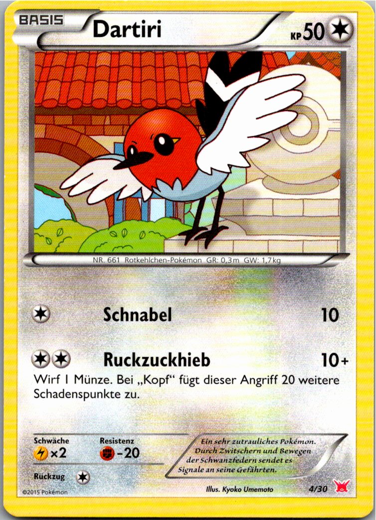 Dartiri 4/30 XY trainer Kit (Latias) – Vorderseite