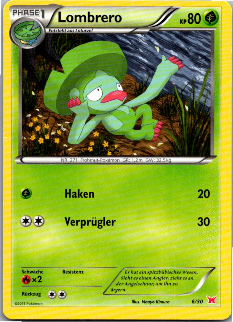 Lombrero 6/30 XY trainer Kit (Latias) – Vorderseite