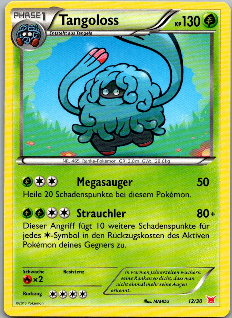 Tangoloss 12/30 XY trainer Kit (Latias) – Vorderseite