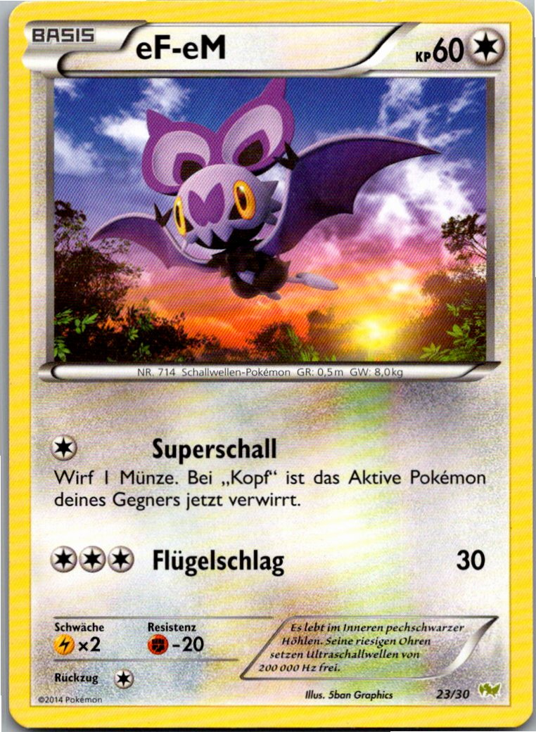eF-eM 23/30 XY trainer Kit (Noivern) – Vorderseite