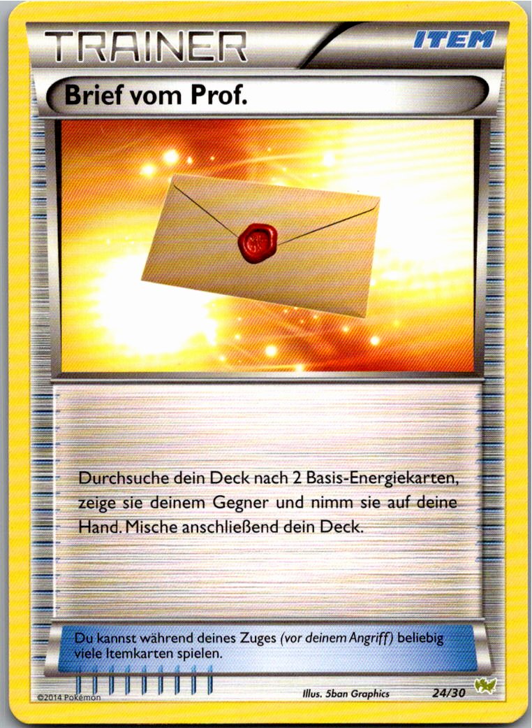 Brief vom Prof. 24/30 XY trainer Kit (Noivern) – Vorderseite