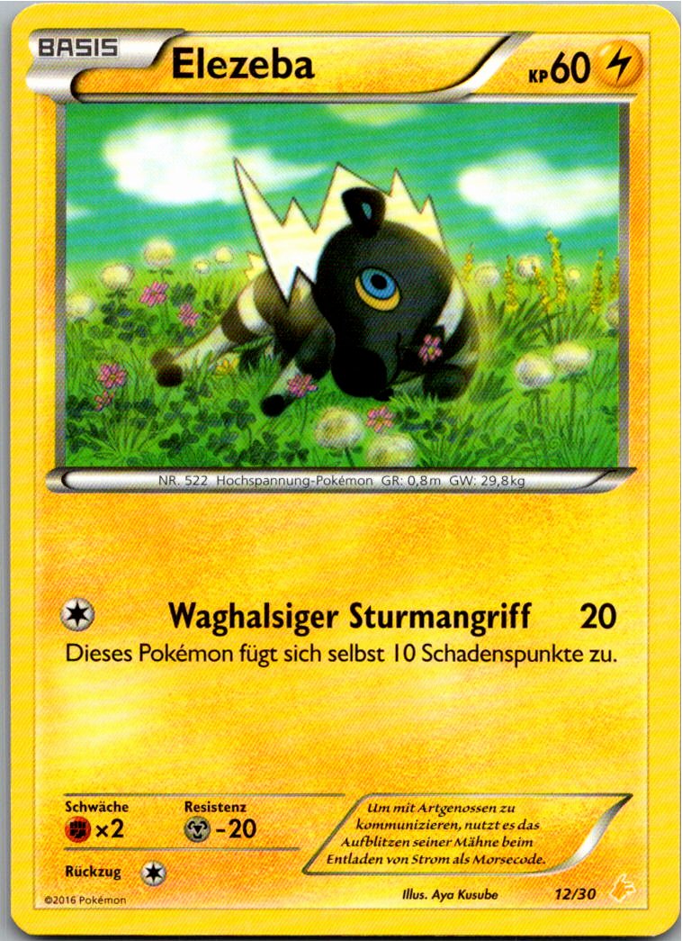 Elezeba 12/30 XY trainer Kit (Pikachu Libre) – Vorderseite