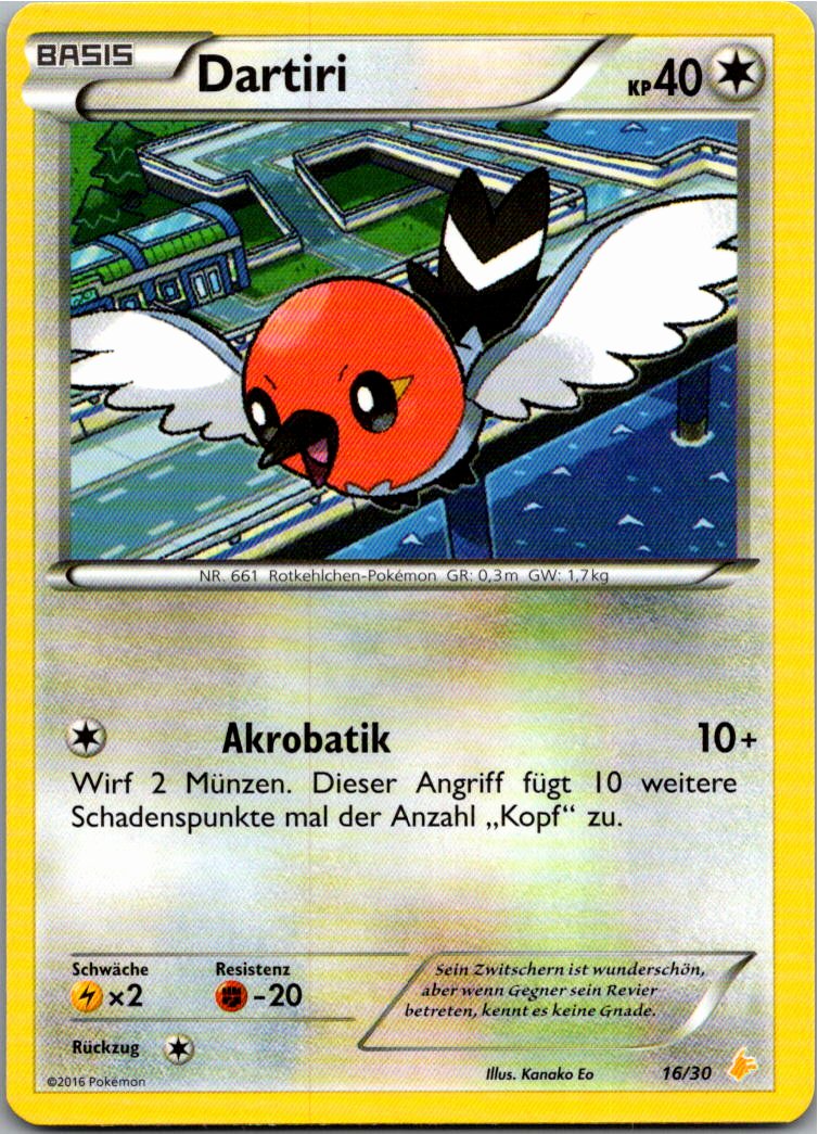 Dartiri 16/30 XY trainer Kit (Pikachu Libre) – Vorderseite