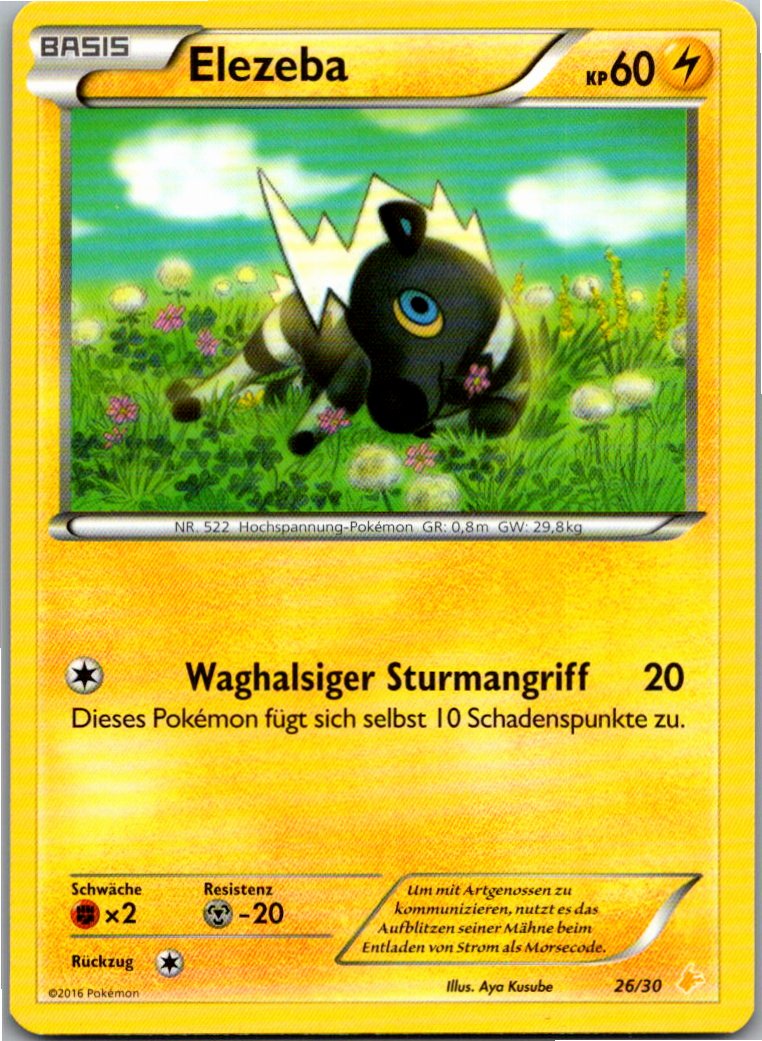 Elezeba 26/30 XY trainer Kit (Pikachu Libre) – Vorderseite