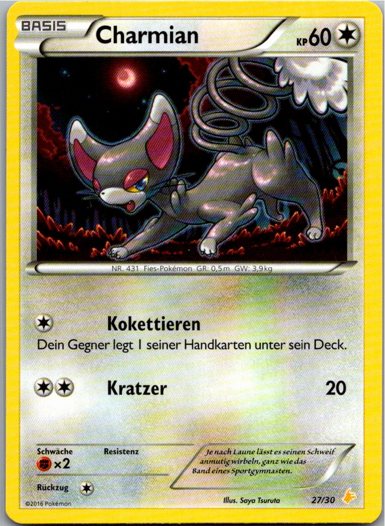Charmian 27/30 XY trainer Kit (Pikachu Libre) – Vorderseite