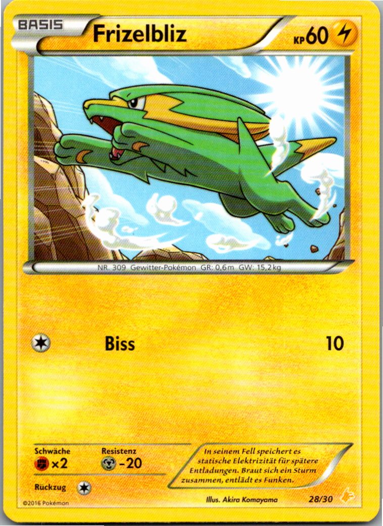 Frizelbliz 28/30 XY trainer Kit (Pikachu Libre) – Vorderseite