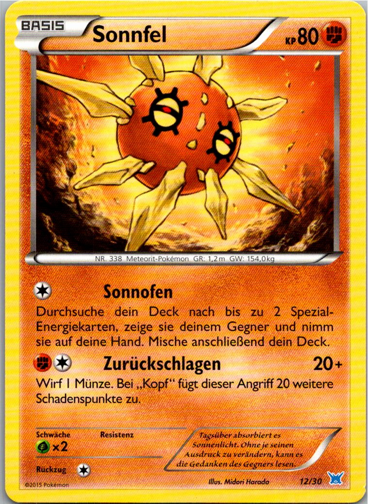 Sonnfel 12/30 XY trainer Kit (Latios) – Vorderseite