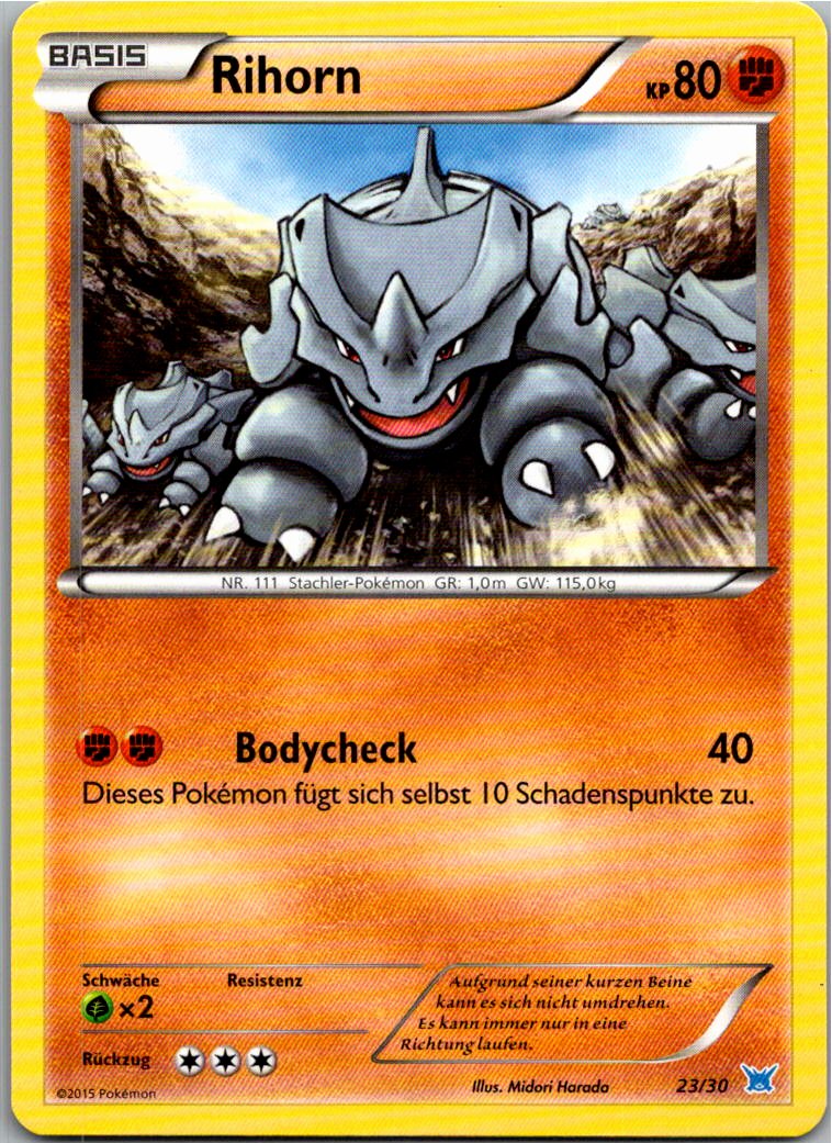 Rihorn 23/30 XY trainer Kit (Latios) – Vorderseite