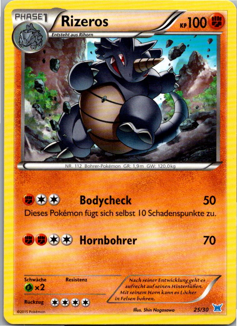 Rizeros 25/30 XY trainer Kit (Latios) – Vorderseite