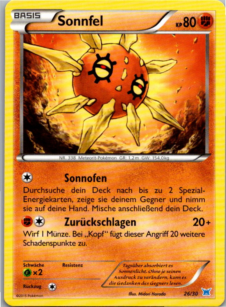 Sonnfel 26/30 XY trainer Kit (Latios) – Vorderseite
