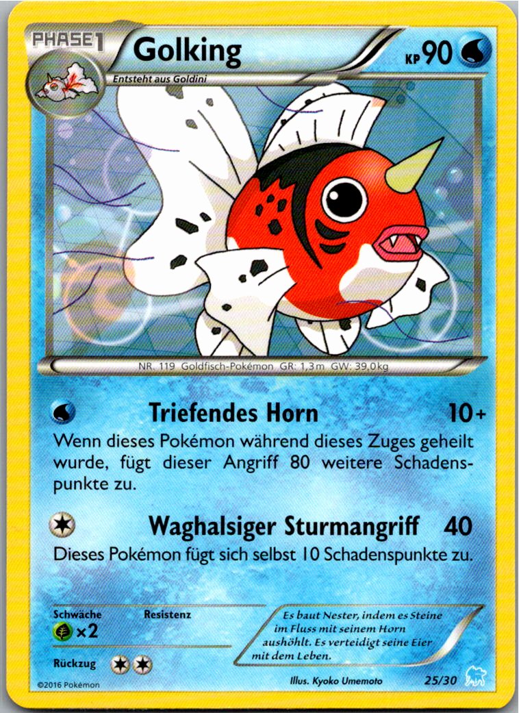 Golking 25/30 XY trainer Kit (Suicune) – Vorderseite