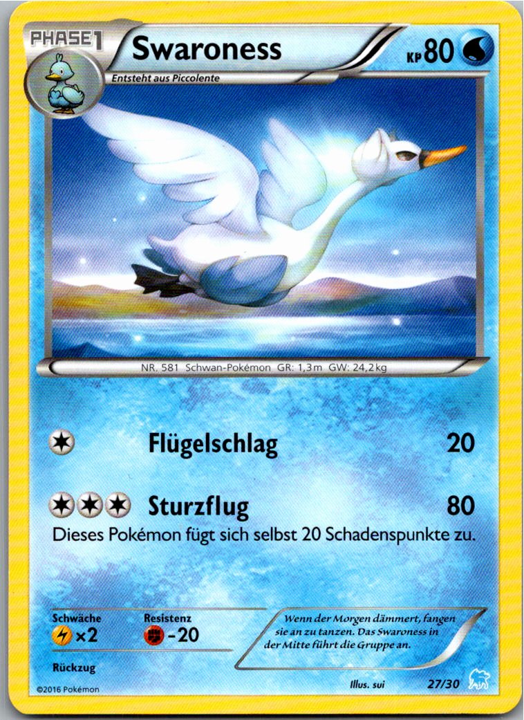 Swaroness 27/30 XY trainer Kit (Suicune) – Vorderseite