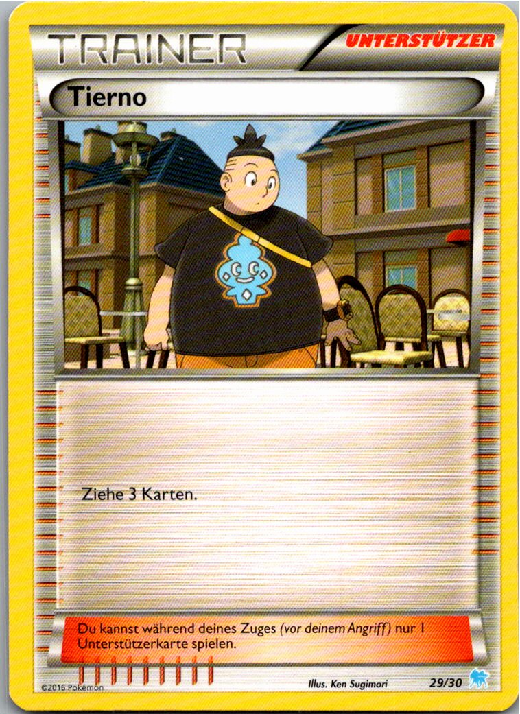Tierno 29/30 XY trainer Kit (Suicune) – Vorderseite