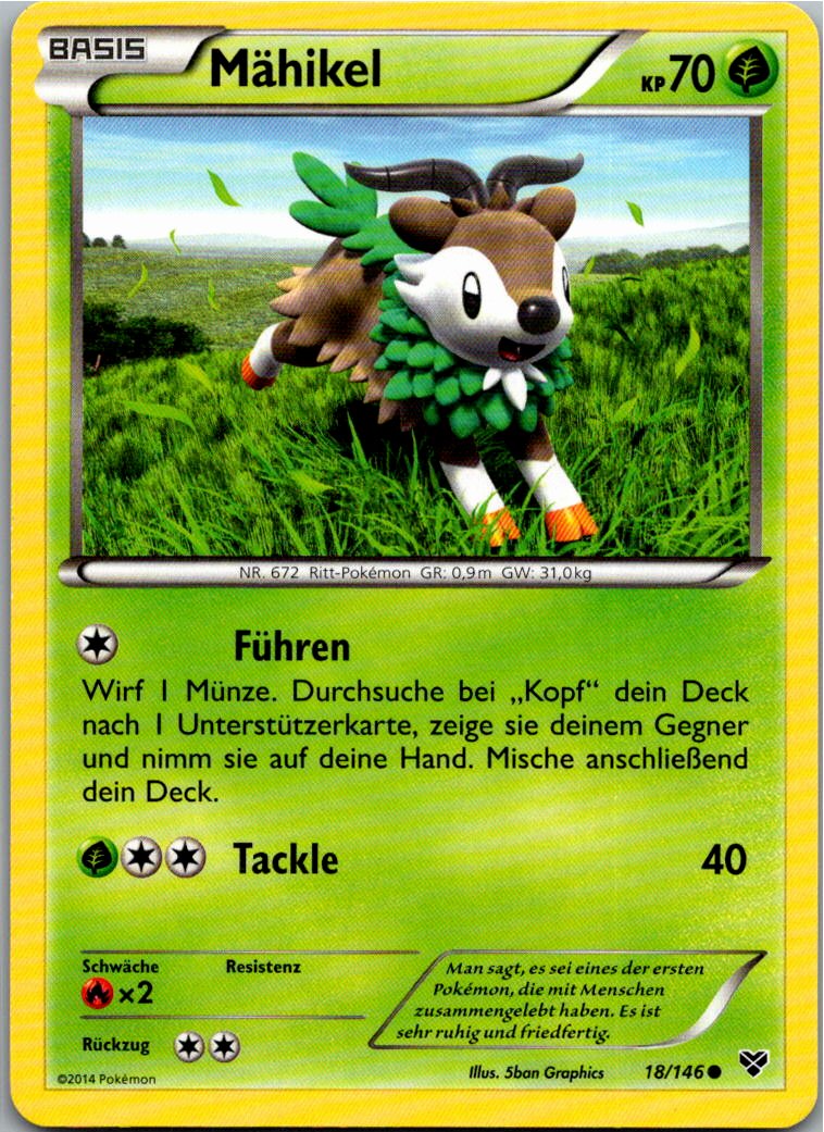 Mähikel 18/146 XY – Vorderseite