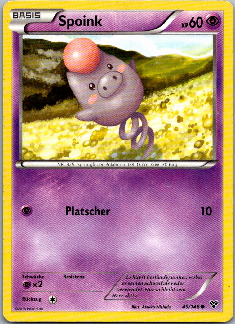 Spoink 49/146 XY – Vorderseite
