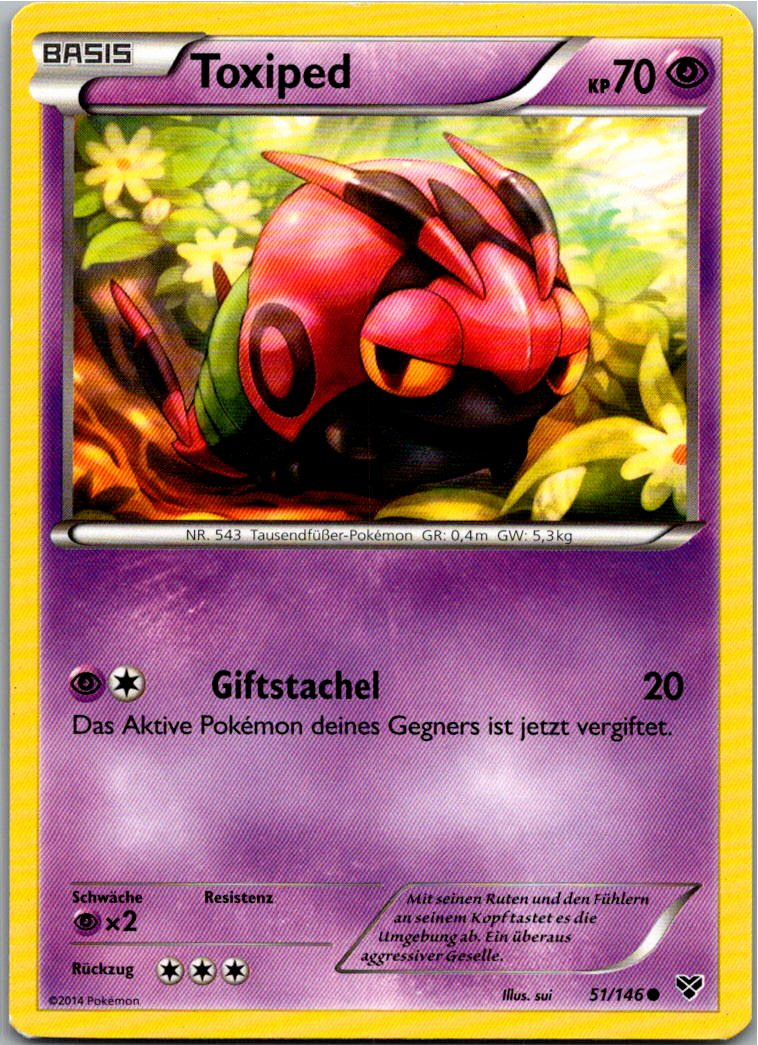 Toxiped 51/146 XY – Vorderseite