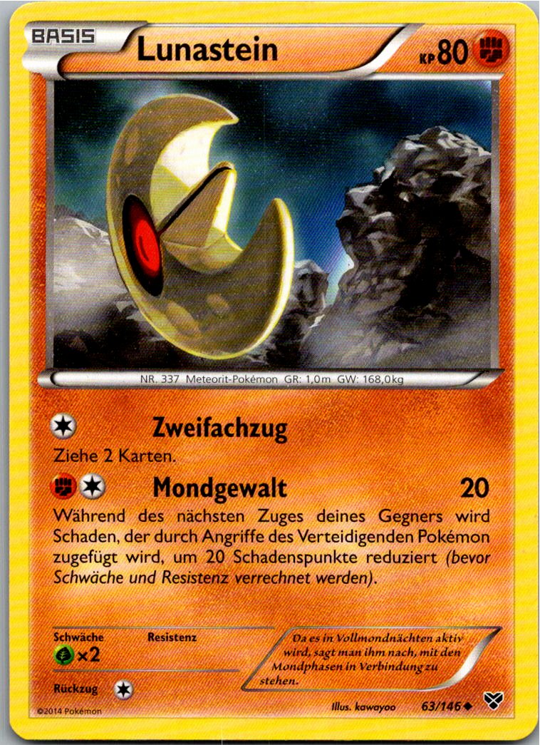 Lunastein 63/146 XY – Vorderseite