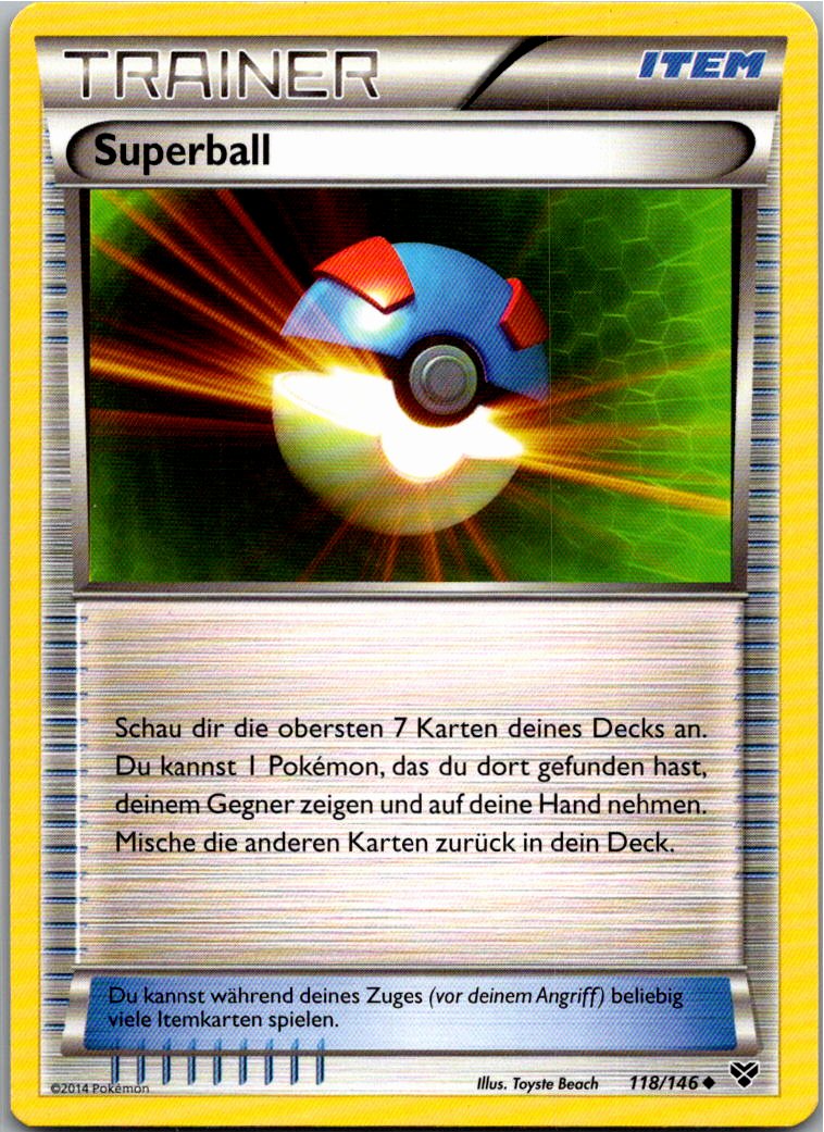 Superball 118/146 XY – Vorderseite